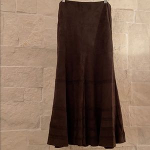 Jigsaw 100% Leather Midi Skirt EUC—Size 10